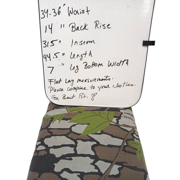 Kushi of Beverly Hills Treebark Camo Pants XL Hunting Forest Leaves Gorp Vintage - Picture 14 of 16